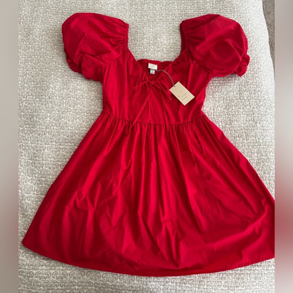 Target A New Day Red baby doll Mini Dress